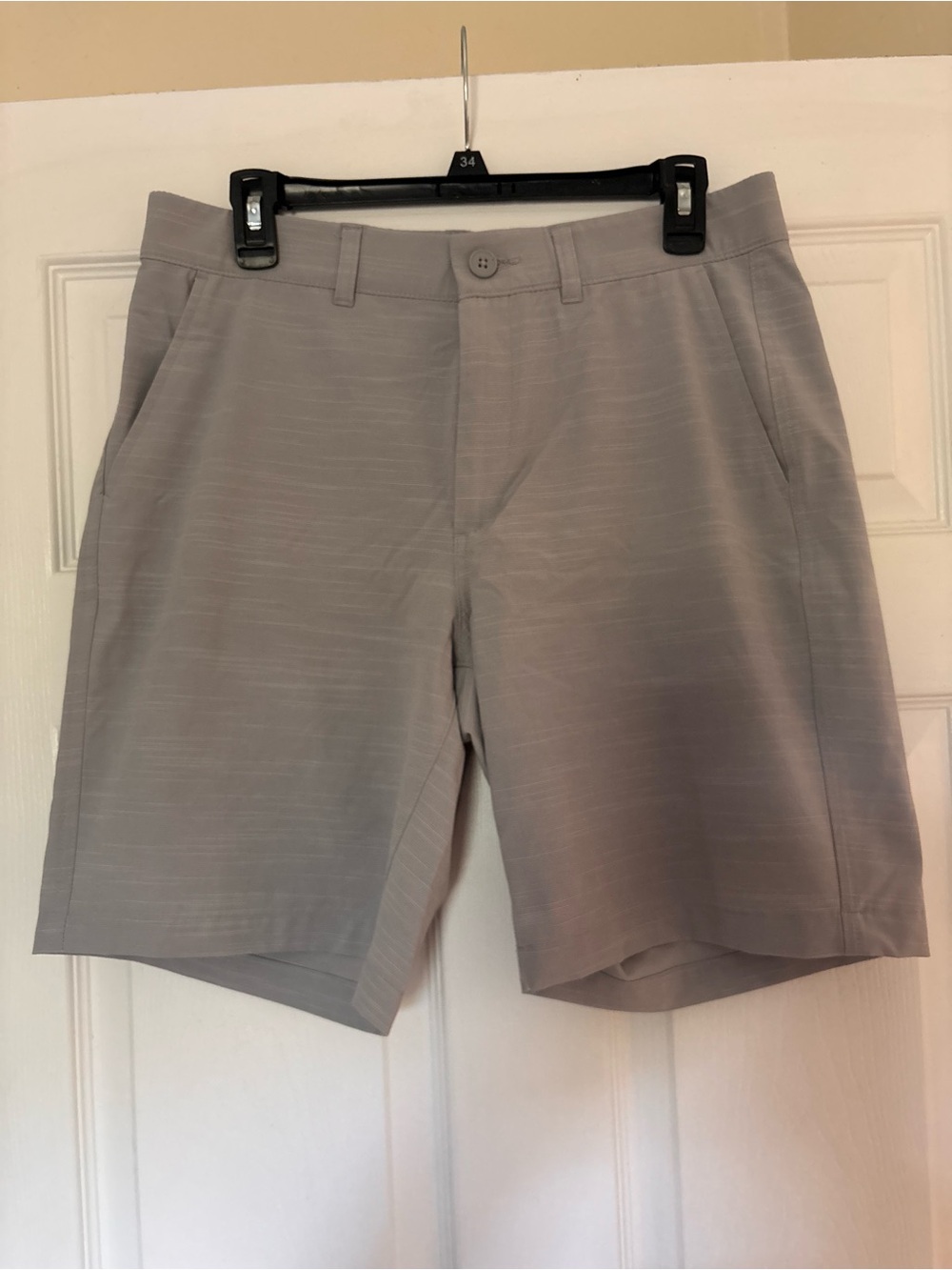 Sonoma Light Gray Flat-Front Men's Shorts